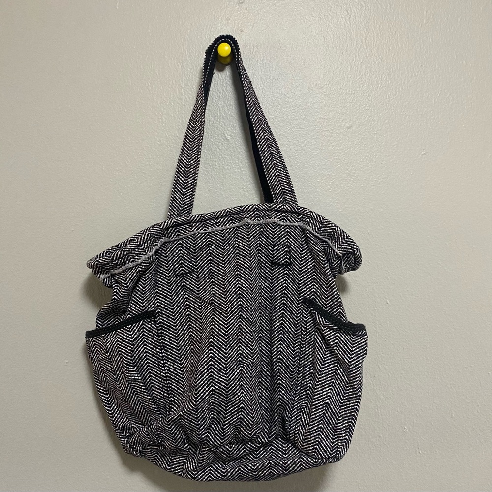 thirty-one black and white owl purse bag NWOT